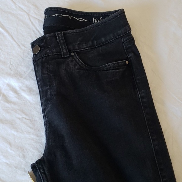 Rafaella Weekend Slimming Skinny Jeans Black Size 10 Petite - Picture 7 of 10